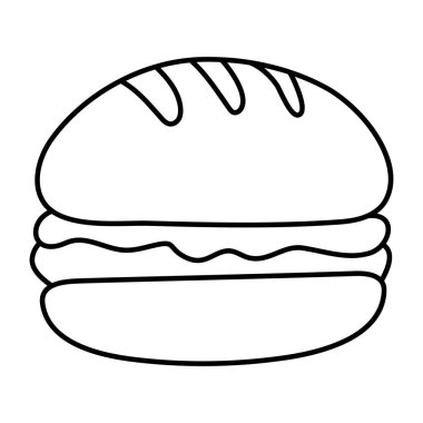 Hamburgerin modern tasarım simgesi