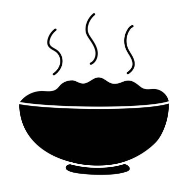 Food bowl icon in trendy design