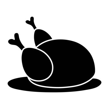 A premium download icon of chicken turkey