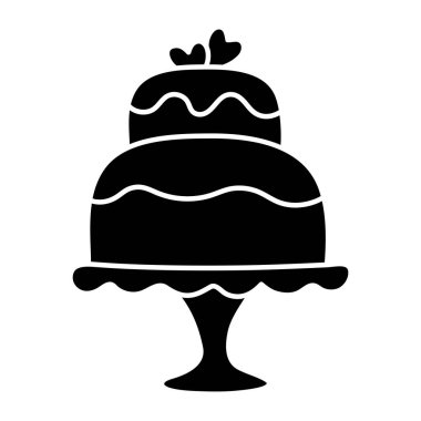 A perfect design icon of birthday cake