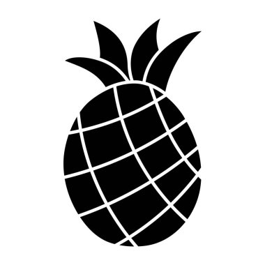 Ananasın güzel bir tasarım simgesi 