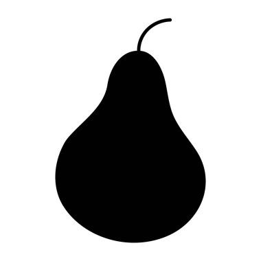 Katı bir armut tasarım simgesi 