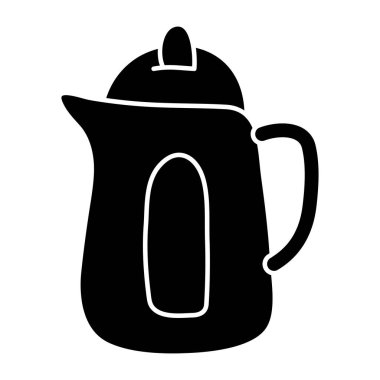 Elektrikli su ısıtıcısının düzenlenebilir tasarım simgesi