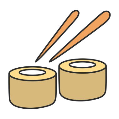 Onigiri 'nin yaratıcı tasarım simgesi 