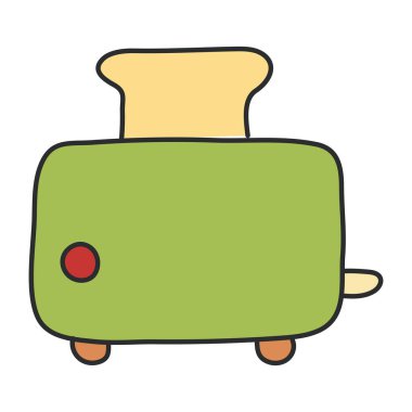 Creative design icon of toaster 