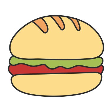 Modern design icon of burger