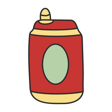 Unique design icon of tin pack 