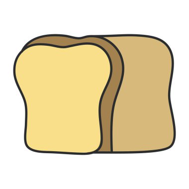 Modern design icon of toast 