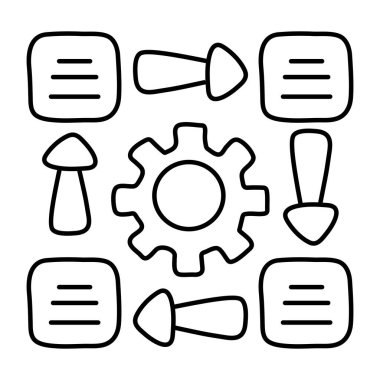 Veri ayarlarının renkli tasarım simgesi