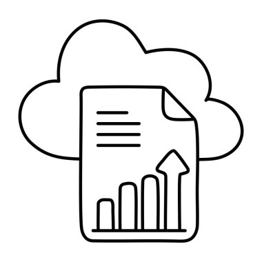 Bulut raporlamasının simge tasarımı