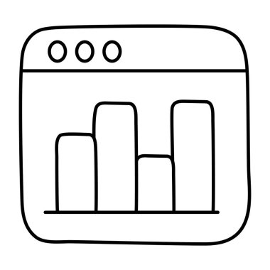 Web çubuğu grafiğinin yaratıcı tasarım simgesi