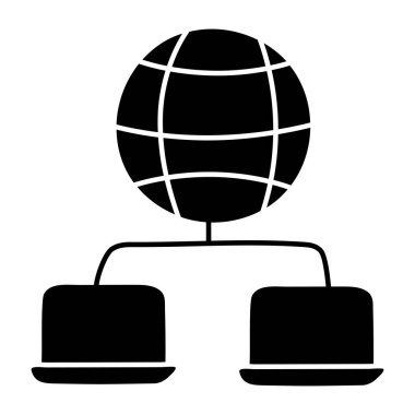 Küresel dizüstü bilgisayarın mükemmel tasarım simgesi