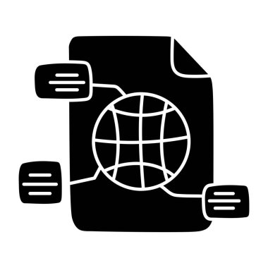 Küresel dosyanın güzel bir tasarım simgesi