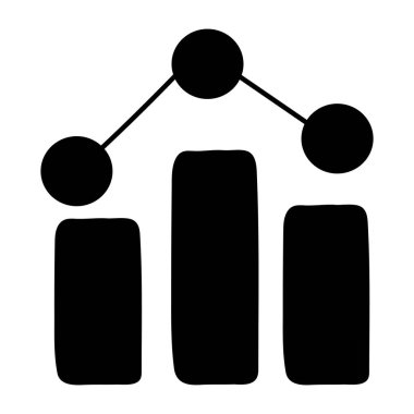 Çubuk grafiğinin moda tasarım simgesi