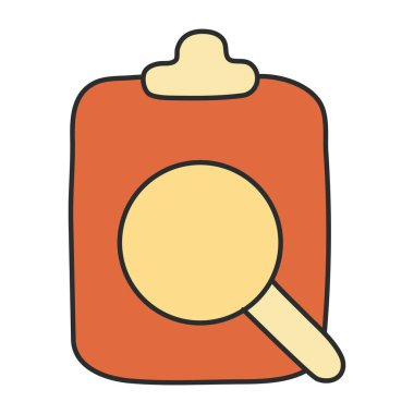 Rapor analizinin yaratıcı tasarım simgesi