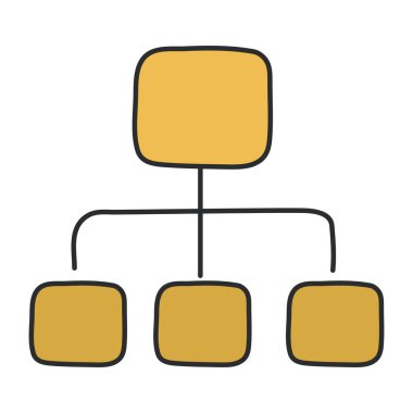 Akış grafiğinin yaratıcı tasarım simgesi