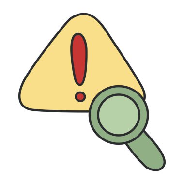 Arama uyarısı için renkli bir tasarım simgesi