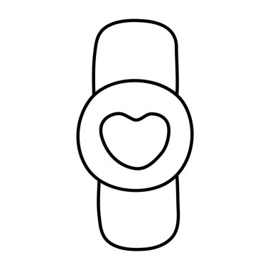 Akıllı saatin güzel bir tasarım simgesi