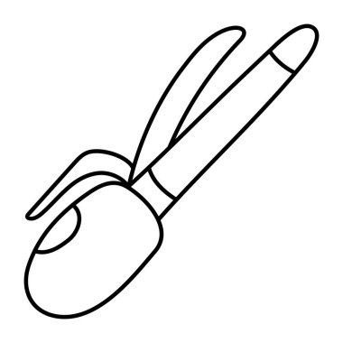 Saç bigudisinin bir simge tasarımı