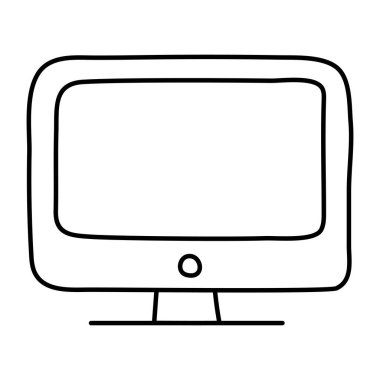 Monitörün modern tasarım simgesi