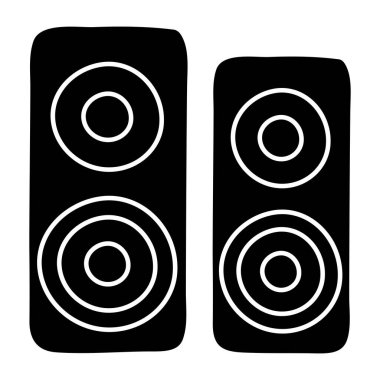 Hoparlörlerin yaratıcı tasarım simgesi