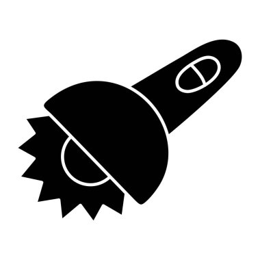 Pizza kesicisinin güzel bir tasarım simgesi.