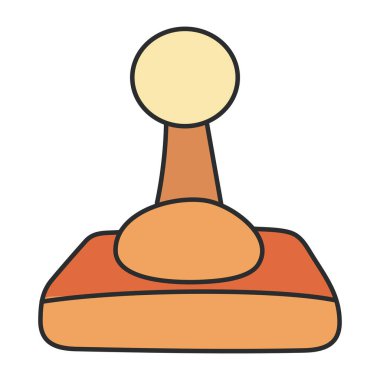 Oyun çubuğunun düz tasarım simgesi