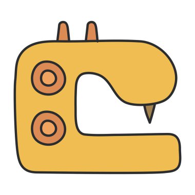 Dikiş makinesinin moda tasarım simgesi