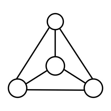 Kimyasal yapı simgesi, topolojinin vektör tasarımı