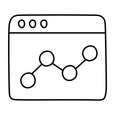 Veri analizlerinin modern tasarım simgesi 