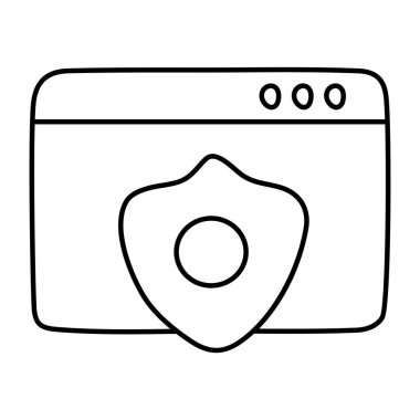 Modern design icon of web security