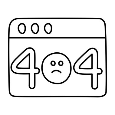         Hata 404 'ün yaratıcı tasarım vektörü 