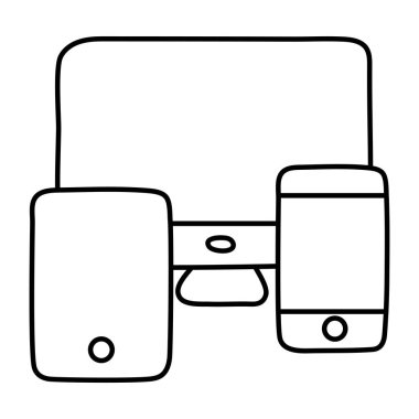 Yanıt veren tasarımın düz tasarım simgesi