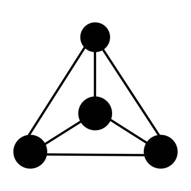 Kimyasal yapı simgesi, topolojinin vektör tasarımı