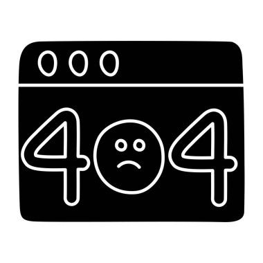         Hata 404 'ün yaratıcı tasarım vektörü 