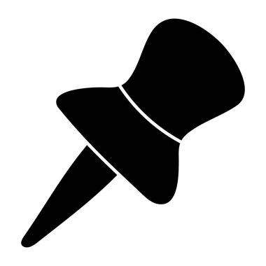 A perfect design icon of pushpin