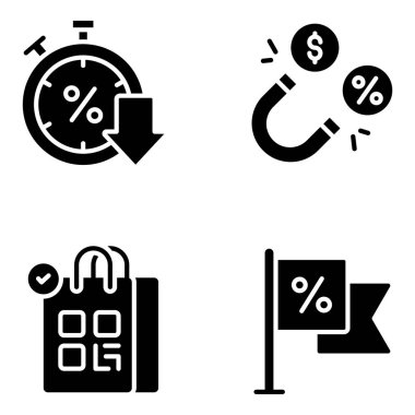Aksesuar katı simge paketi