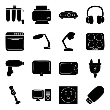 Elektronik Aygıt Paketi Katı Simgesi