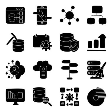 Büyük Veri ve Finans Paketi Katı Simgesi