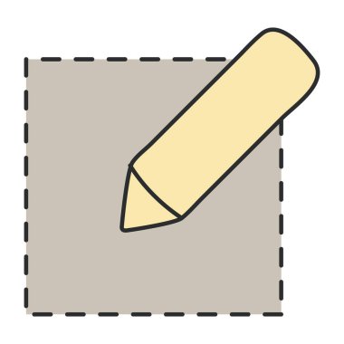 Yazmanın renkli tasarım simgesi 