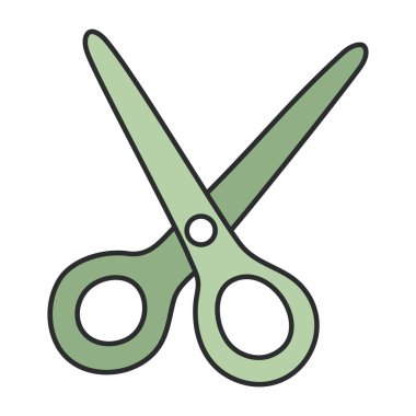 Makasların modaya uygun vektör tasarımı