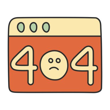         Hata 404 'ün yaratıcı tasarım vektörü 