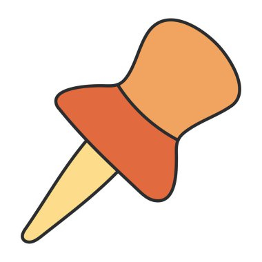 A perfect design icon of pushpin