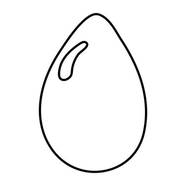 Su damlasının doğrusal tasarım simgesi