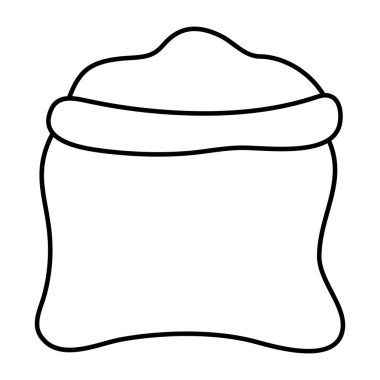 Unique design icon of eco bag