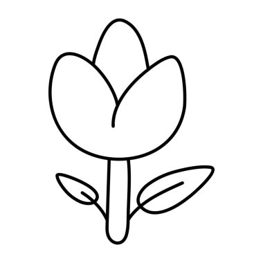 Çiçeğin güzel bir tasarım simgesi