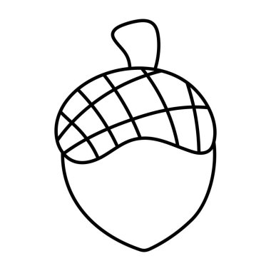 A beautiful design icon of acorn fruit 