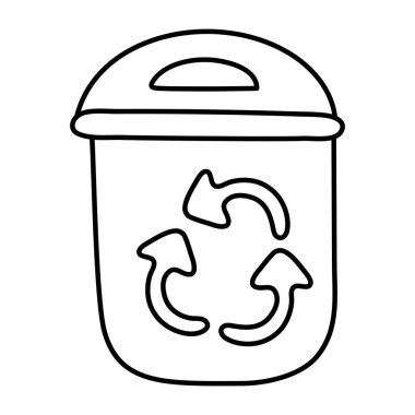 Geri dönüşüm kutusunun vektör tasarımı