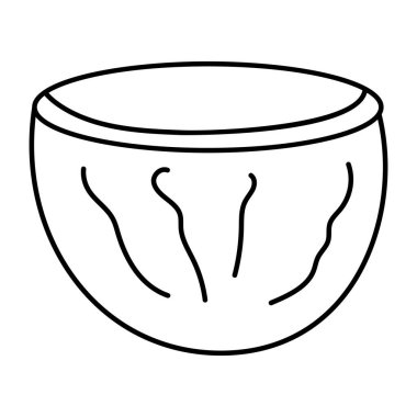 Hindistan cevizi suyunun modern tasarım simgesi