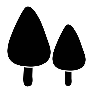 Düzenlenebilir kozalaklı dizayn simgesi